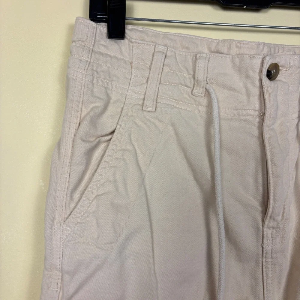 FREE PEOPLE Front Split‎ Maxi Skirt Ecru White Cream Women Size 0 Casual Cotton